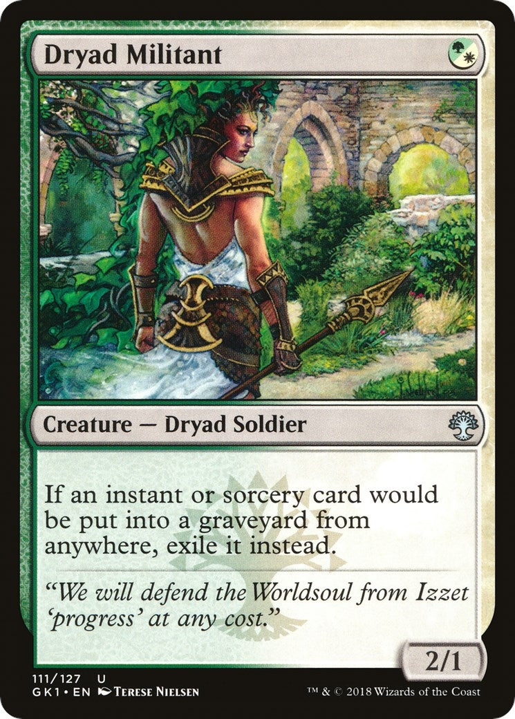 Image for Dryad Militant (111) [Guilds of Ravnica: Guild Kits] - Magic: The Gathering
