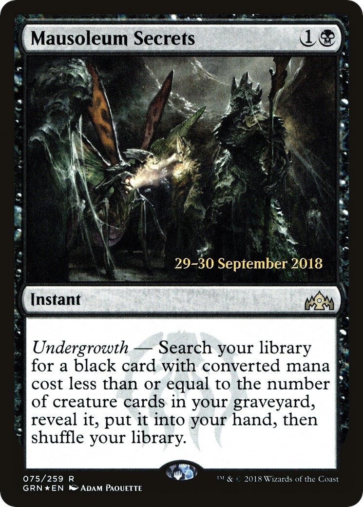 Image for Mausoleum Secrets (75) [Prerelease Cards] - Magic: The Gathering