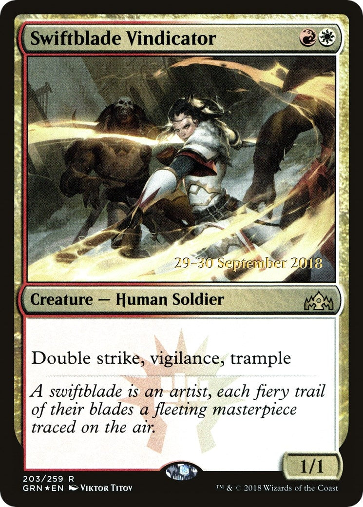Image for Swiftblade Vindicator (GRN) (203) [Prerelease Cards] - Magic: The Gathering