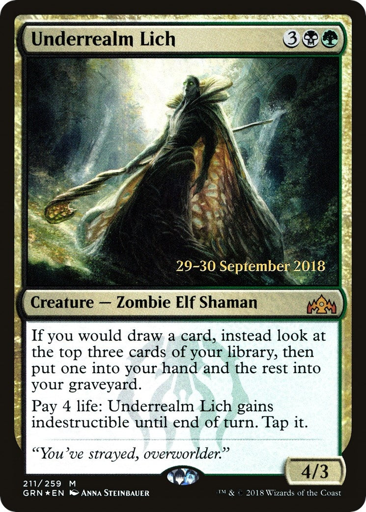 Image for Underrealm Lich (211) [Prerelease Cards] - Magic: The Gathering