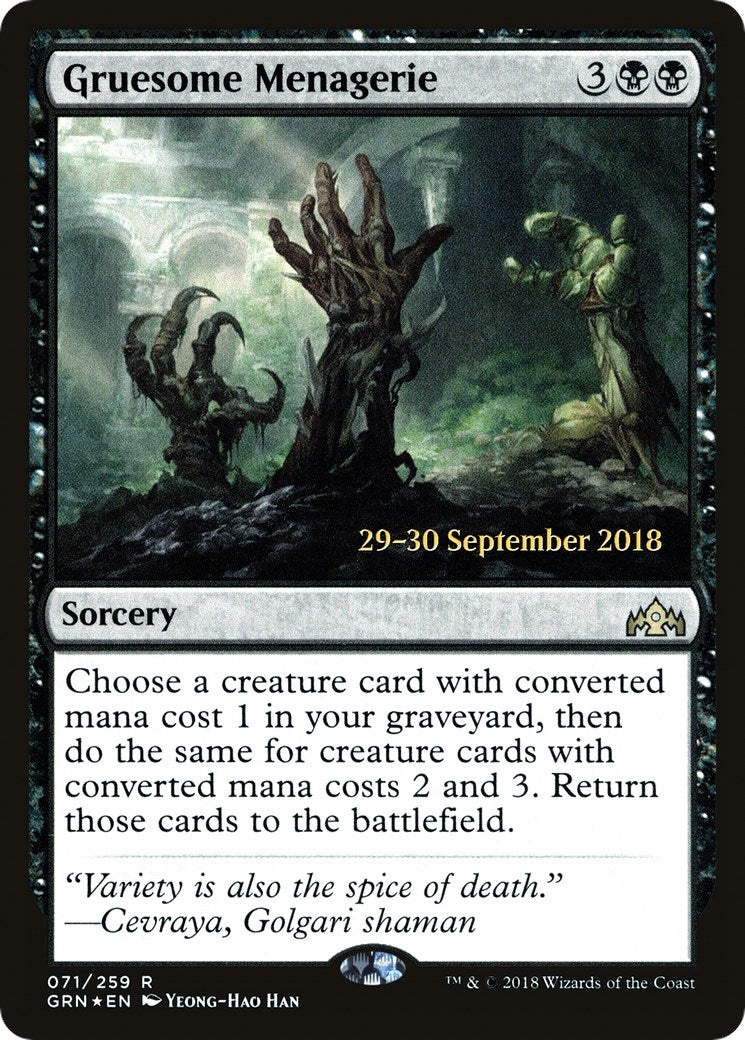 Image for Gruesome Menagerie (71) [Prerelease Cards] - Magic: The Gathering