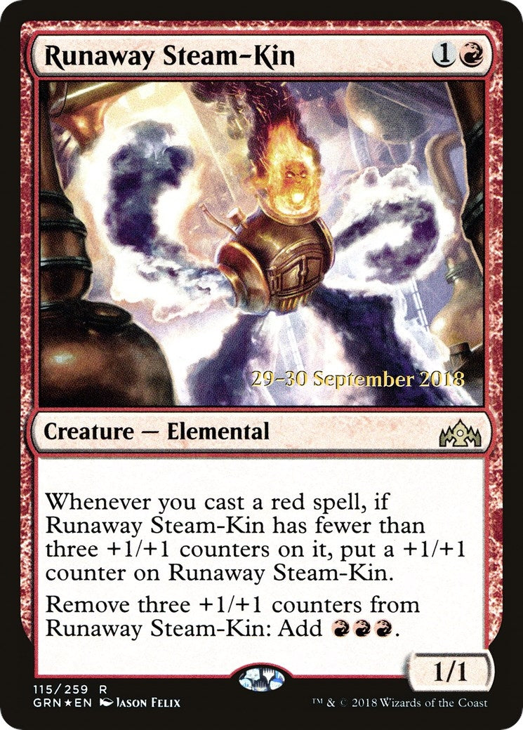 Image for Runaway Steam-Kin (115) [Prerelease Cards] - Magic: The Gathering