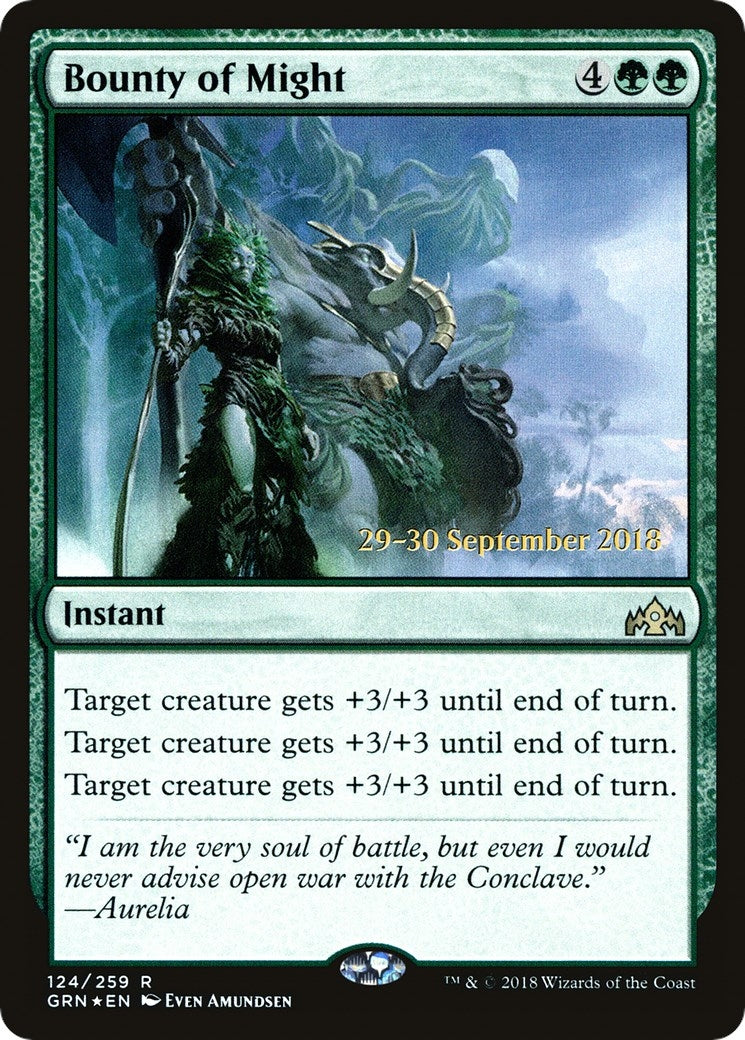 Image for Bounty of Might (124) [Prerelease Cards] - Magic: The Gathering