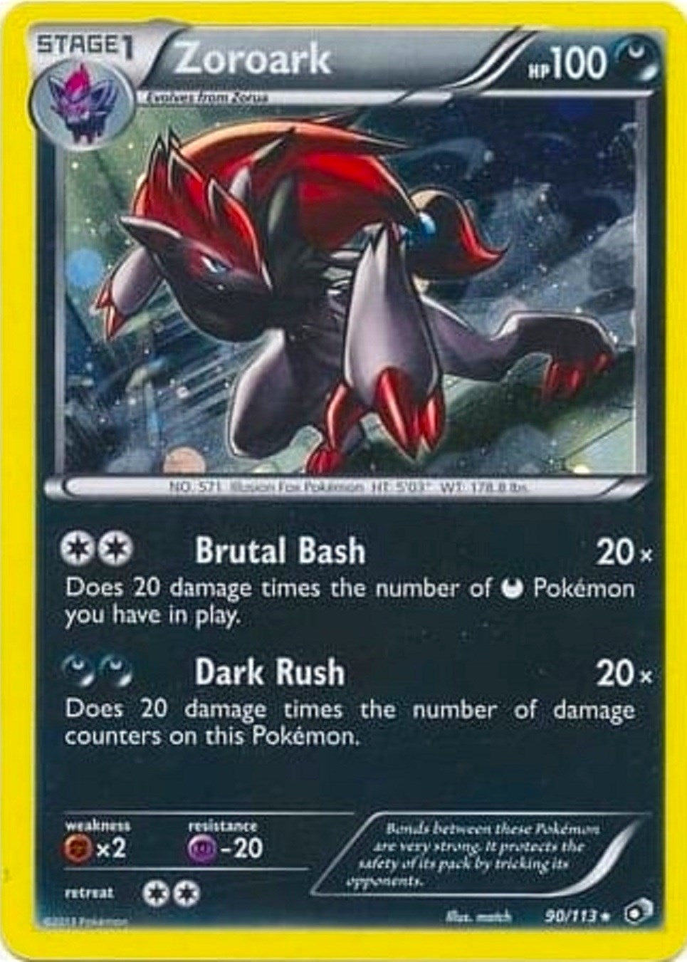 Image for Zoroark - 90/113 (Cosmos Holo) (090/113) [Blister Exclusives] - Pokemon