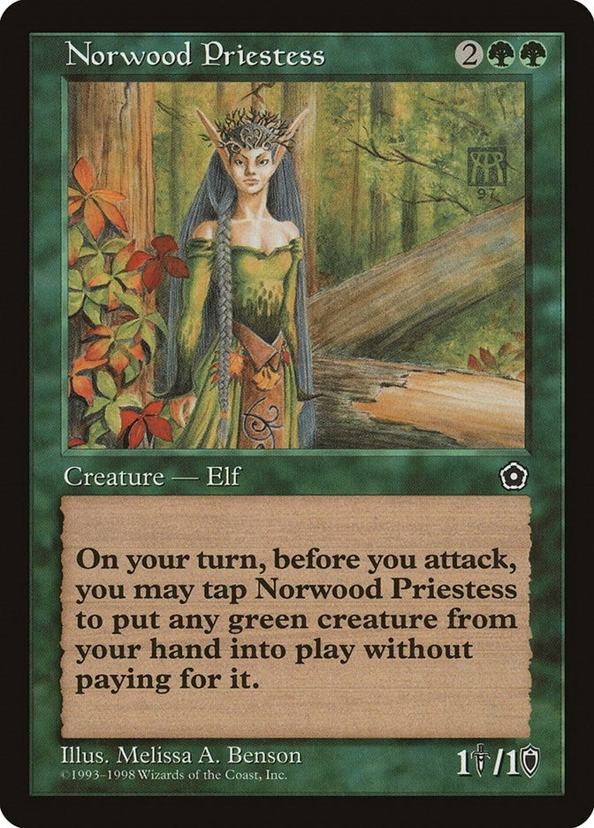 Image for Norwood Priestess [Portal Second Age] - Magic: The Gathering