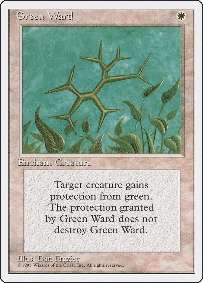 Image for Green Ward [Fourth Edition] - Magic: The Gathering