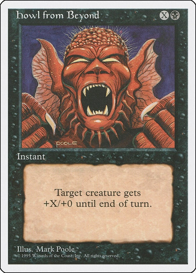 Image for Howl from Beyond [Fourth Edition] - Magic: The Gathering