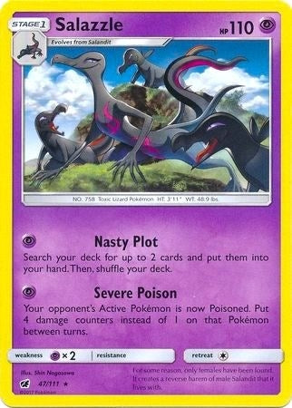 Image for Salazzle - 47/111 (SM Crimson Invasion) (047/111) [Deck Exclusives] - Pokemon