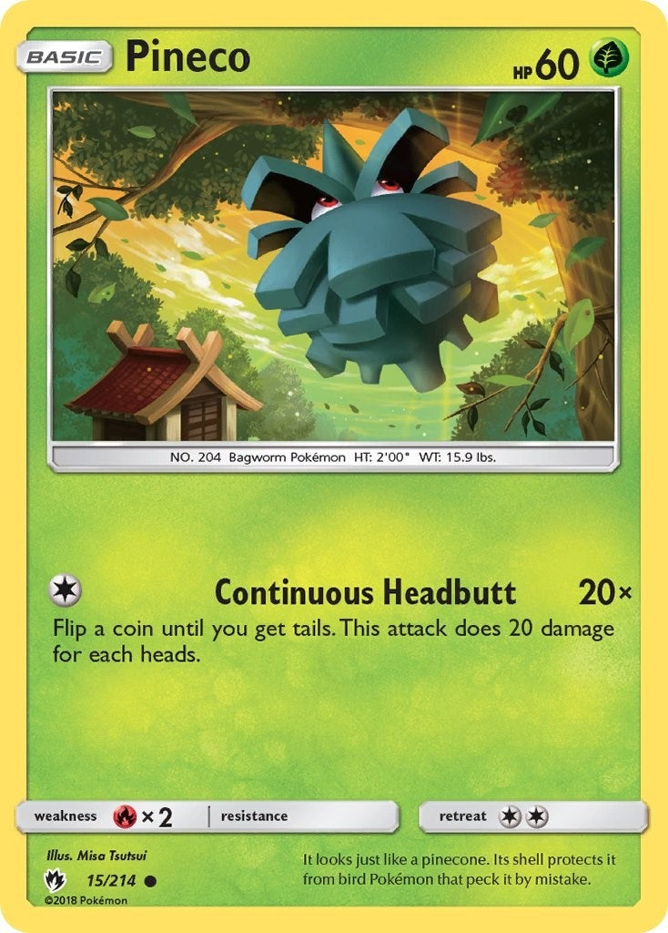 Image for Pineco (15/214) [SM - Lost Thunder] - Pokemon