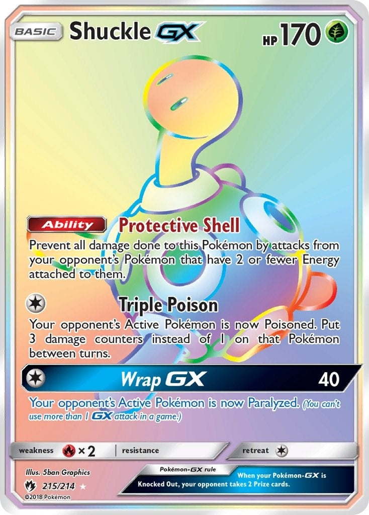Image for Shuckle GX (Secret) (215/214) [SM - Lost Thunder] - Pokemon