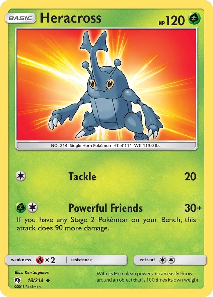 Image for Heracross (18/214) [SM - Lost Thunder] - Pokemon