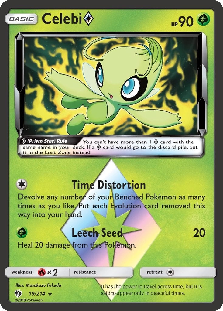 Image for Celebi Prism Star (19/214) [SM - Lost Thunder] - Pokemon