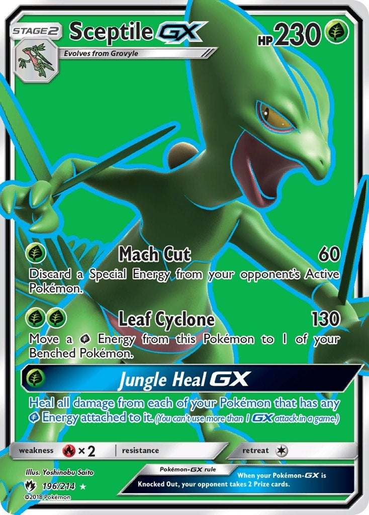Image for Sceptile GX (Full Art) (196/214) [SM - Lost Thunder] - Pokemon