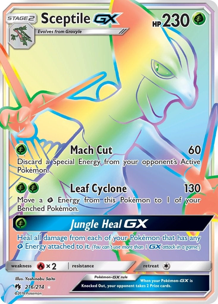 Image for Sceptile GX (Secret) (216/214) [SM - Lost Thunder] - Pokemon
