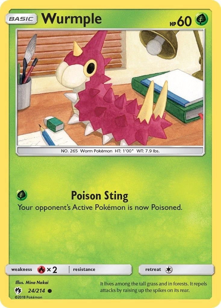 Image for Wurmple (24) (24/214) [SM - Lost Thunder] - Pokemon