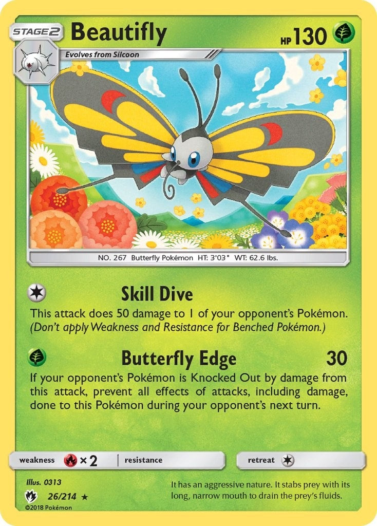 Image for Beautifly (26/214) [SM - Lost Thunder] - Pokemon