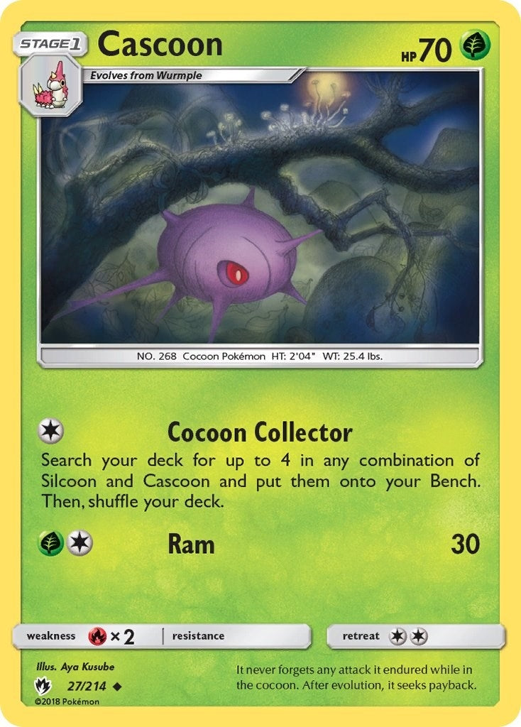 Image for Cascoon (27/214) [SM - Lost Thunder] - Pokemon