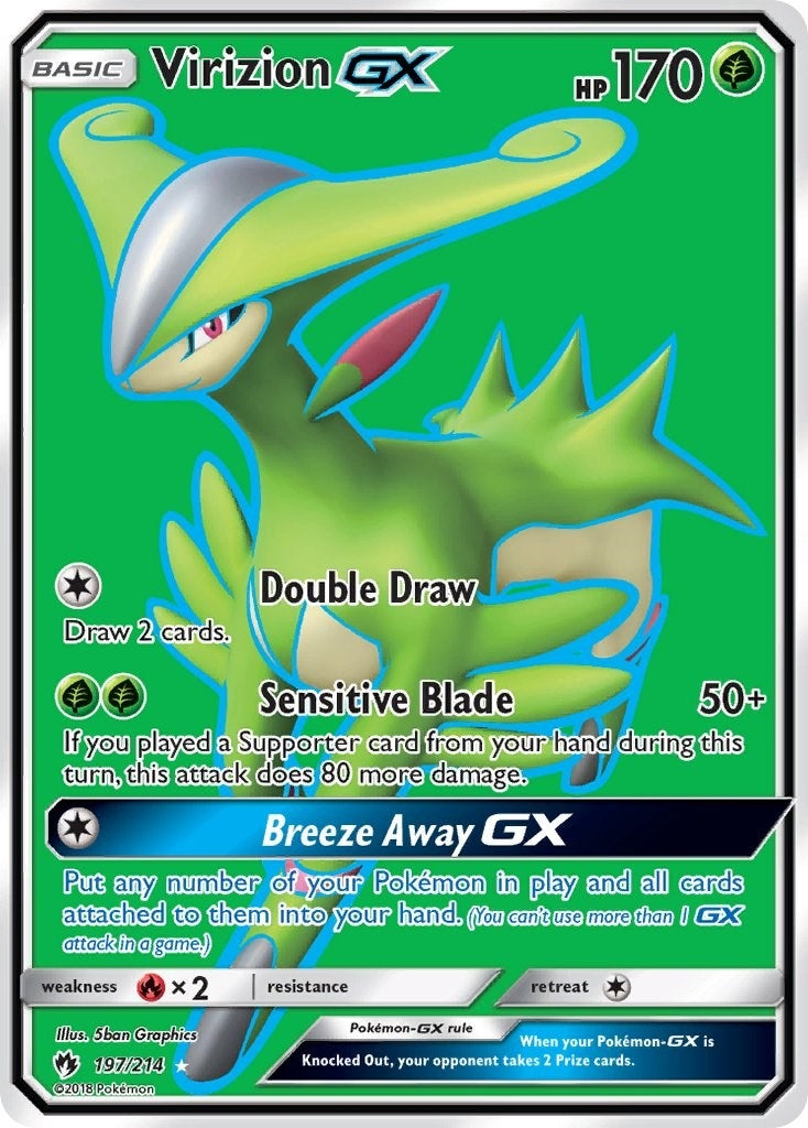 Image for Virizion GX (Full Art) (197/214) [SM - Lost Thunder] - Pokemon