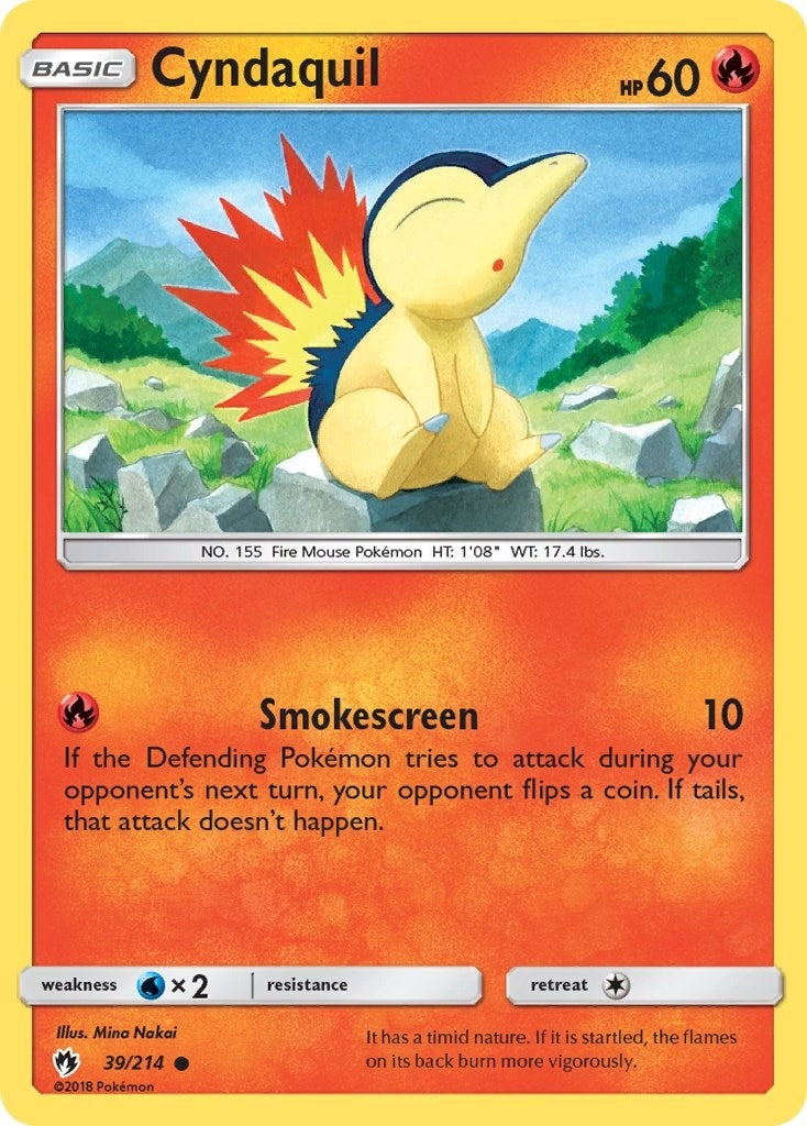 Image for Cyndaquil (39) (39/214) [SM - Lost Thunder] - Pokemon