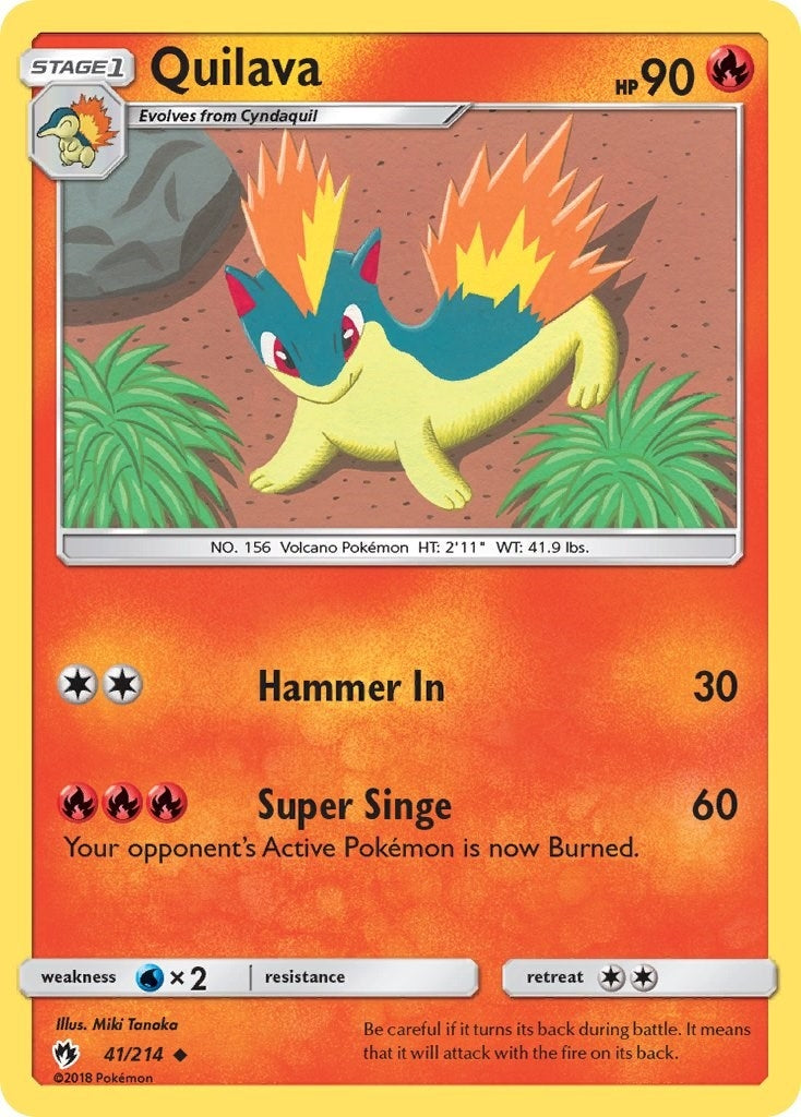 Image for Quilava (41/214) [SM - Lost Thunder] - Pokemon