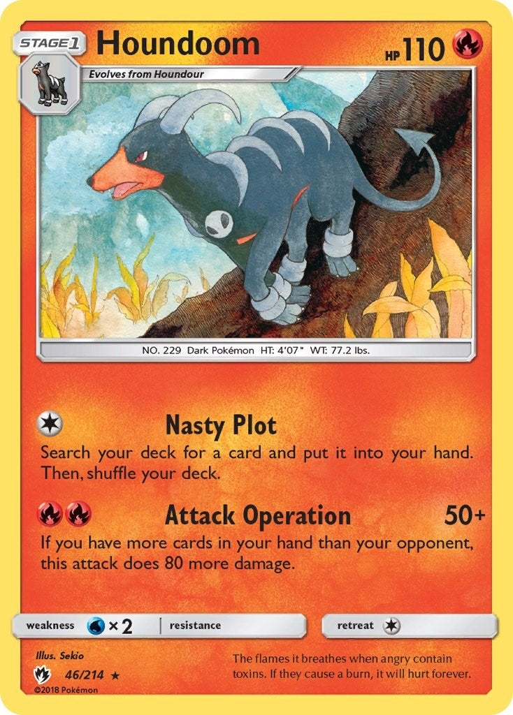 Image for Houndoom (46/214) [SM - Lost Thunder] - Pokemon