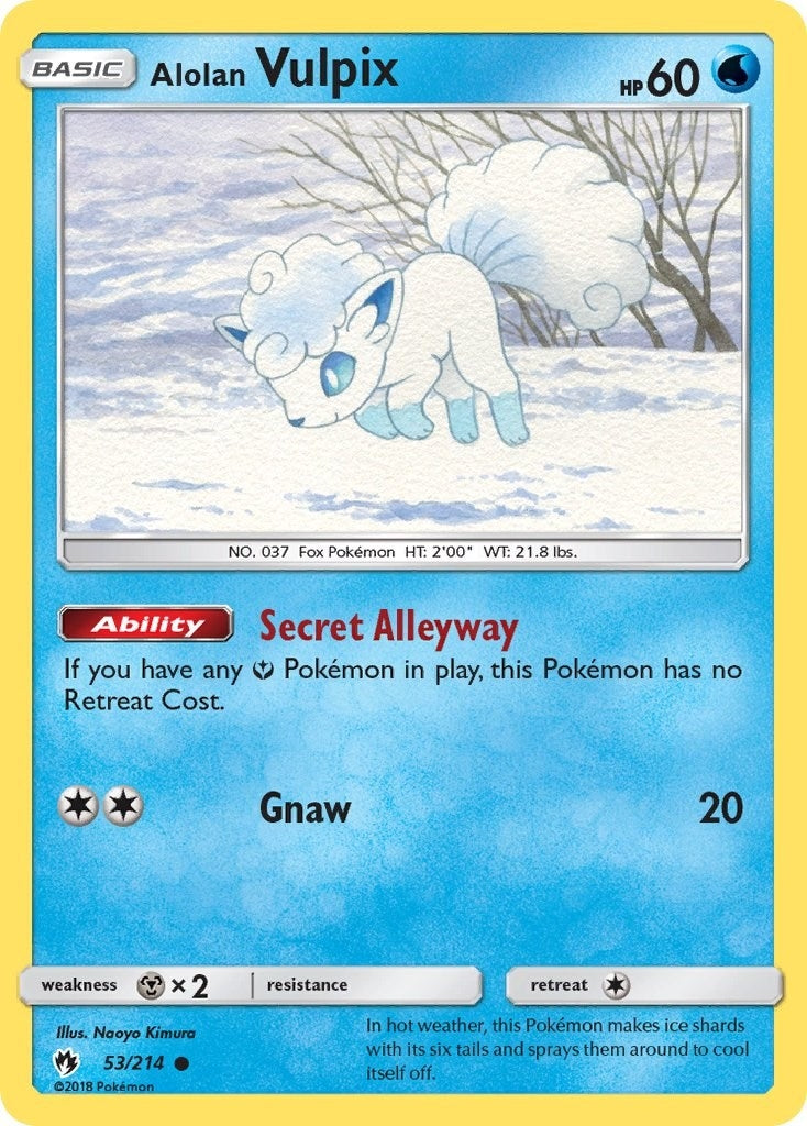 Image for Alolan Vulpix (53/214) [SM - Lost Thunder] - Pokemon