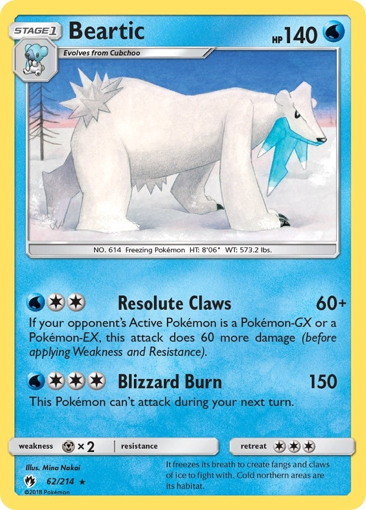 Image for Beartic (62/214) [SM - Lost Thunder] - Pokemon