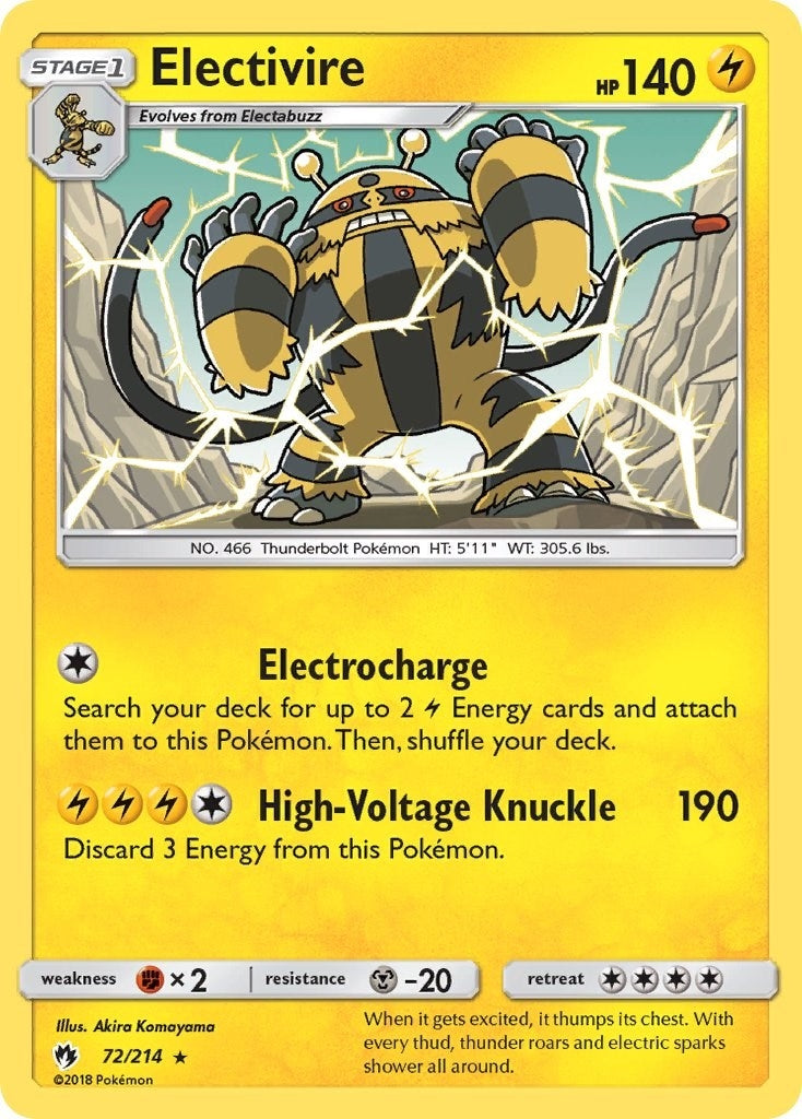 Image for Electivire (72/214) [SM - Lost Thunder] - Pokemon