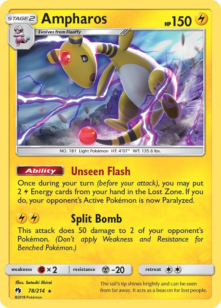 Image for Ampharos (78/214) [SM - Lost Thunder] - Pokemon