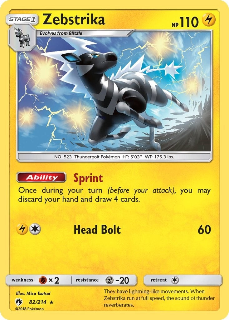 Image for Zebstrika (82/214) [SM - Lost Thunder] - Pokemon