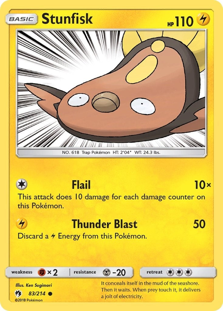 Image for Stunfisk (83/214) [SM - Lost Thunder] - Pokemon