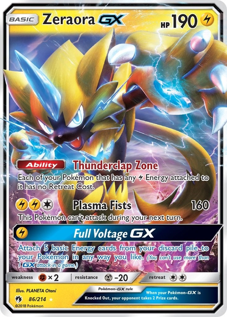 Image for Zeraora GX (86/214) [SM - Lost Thunder] - Pokemon