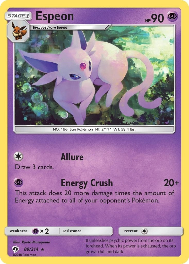 Image for Espeon (89/214) [SM - Lost Thunder] - Pokemon
