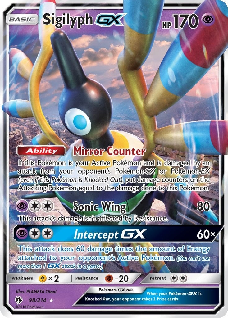 Image for Sigilyph GX (98/214) [SM - Lost Thunder] - Pokemon