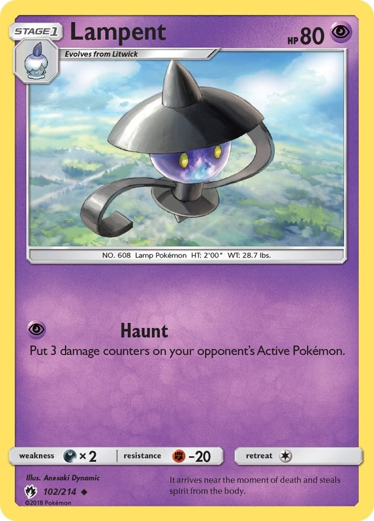 Image for Lampent (102/214) [SM - Lost Thunder] - Pokemon