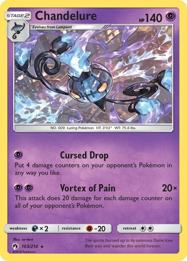 Image for Chandelure (103/214) [SM - Lost Thunder] - Pokemon