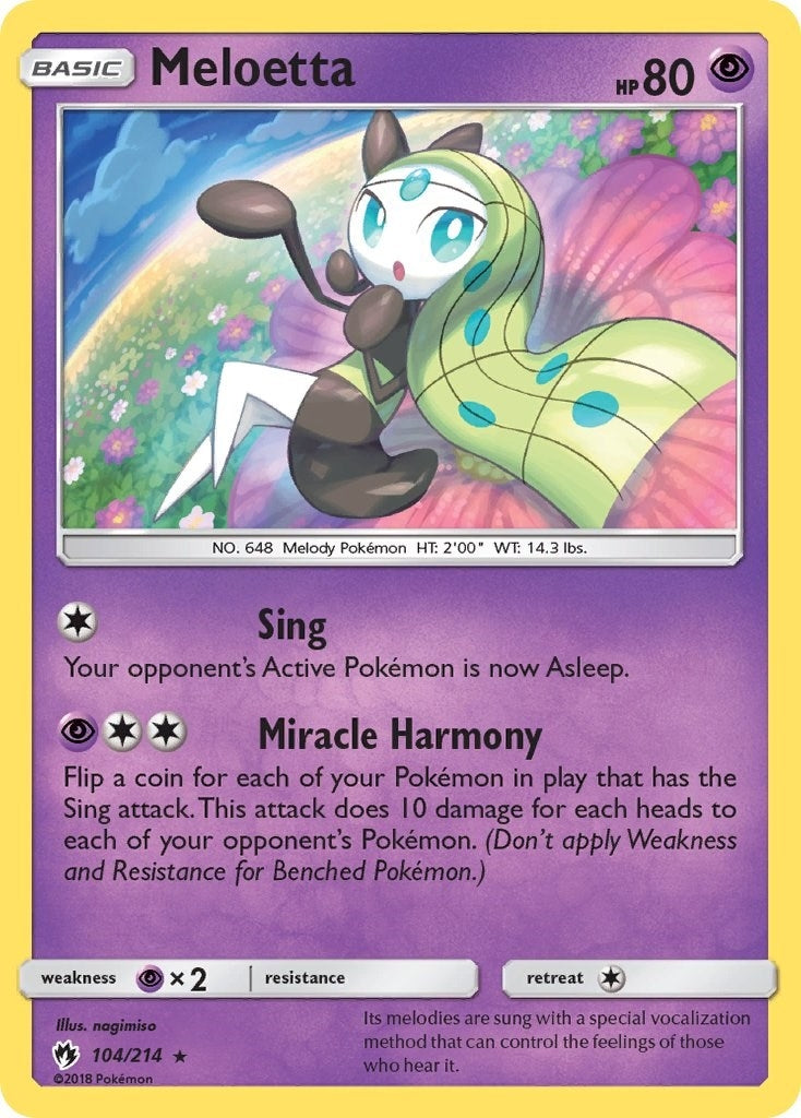 Image for Meloetta (104/214) [SM - Lost Thunder] - Pokemon