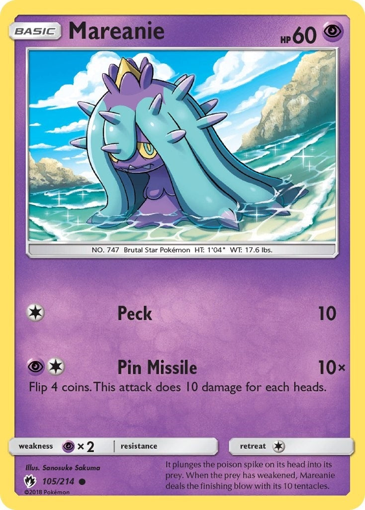 Mareanie (105) (105/214) [SM - Lost Thunder]