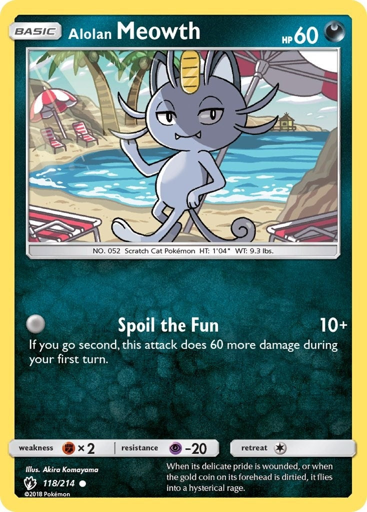 Image for Alolan Meowth (118/214) [SM - Lost Thunder] - Pokemon