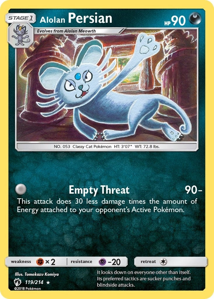 Image for Alolan Persian (119/214) [SM - Lost Thunder] - Pokemon