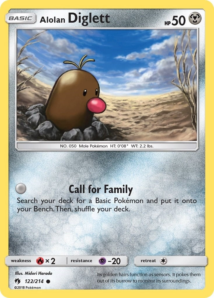 Image for Alolan Diglett (122/214) [SM - Lost Thunder] - Pokemon