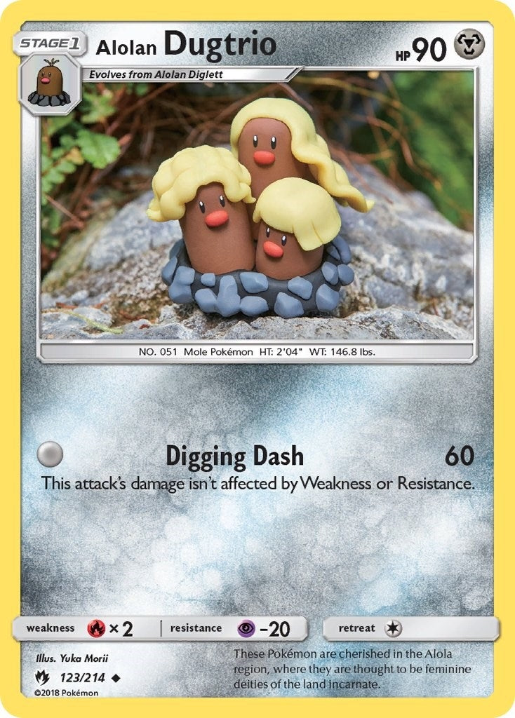 Image for Alolan Dugtrio (123/214) [SM - Lost Thunder] - Pokemon