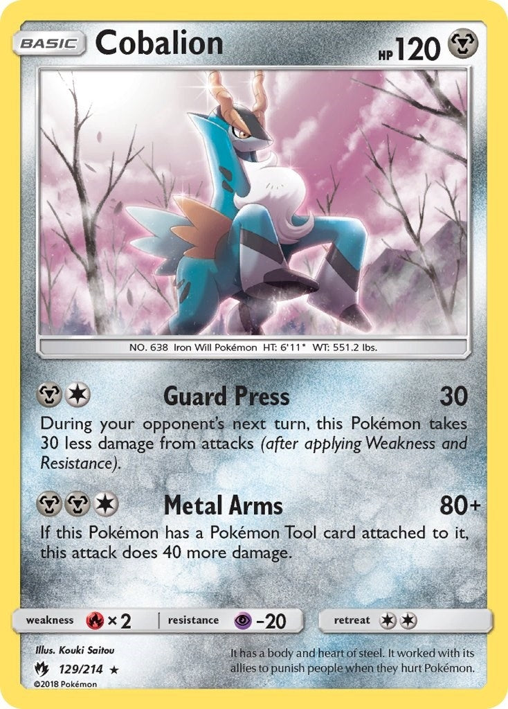Image for Cobalion (129/214) [SM - Lost Thunder] - Pokemon