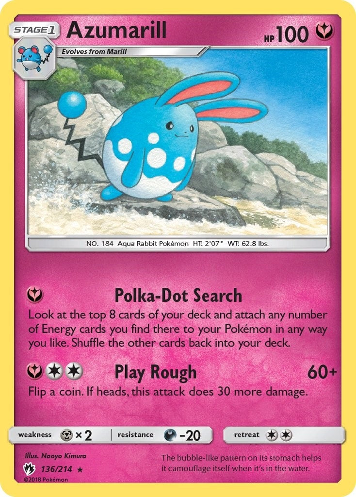 Image for Azumarill (136/214) [SM - Lost Thunder] - Pokemon
