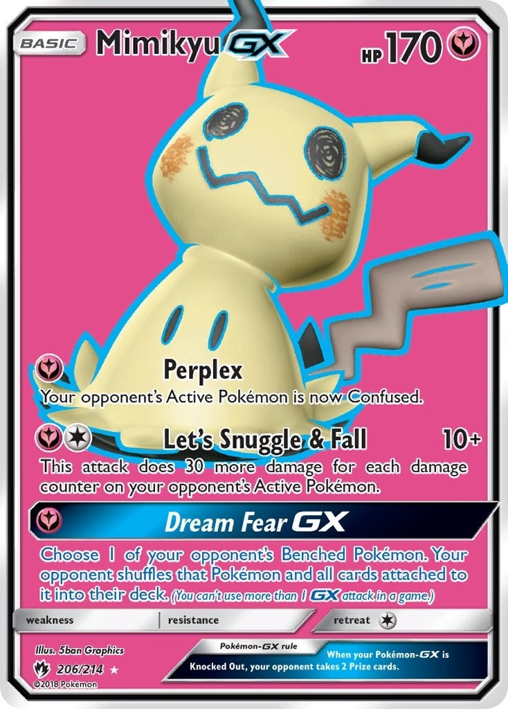 Image for Mimikyu GX (Full Art) (206/214) [SM - Lost Thunder] - Pokemon