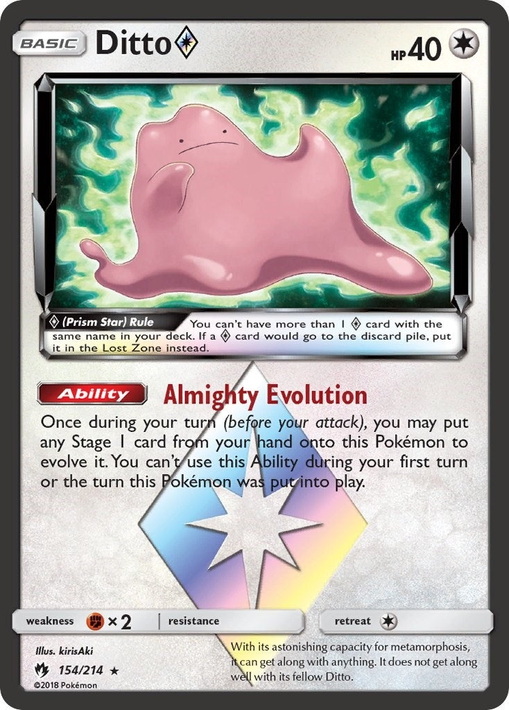 Image for Ditto Prism Star (154/214) [SM - Lost Thunder] - Pokemon