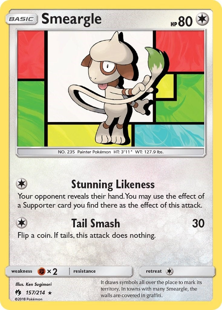 Image for Smeargle (157/214) [SM - Lost Thunder] - Pokemon