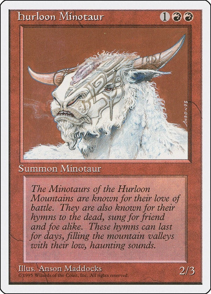 Image for Hurloon Minotaur [Fourth Edition] - Magic: The Gathering