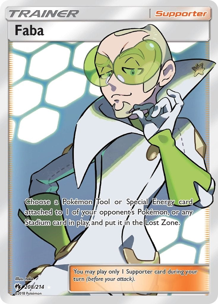Image for Faba (Full Art) (208/214) [SM - Lost Thunder] - Pokemon