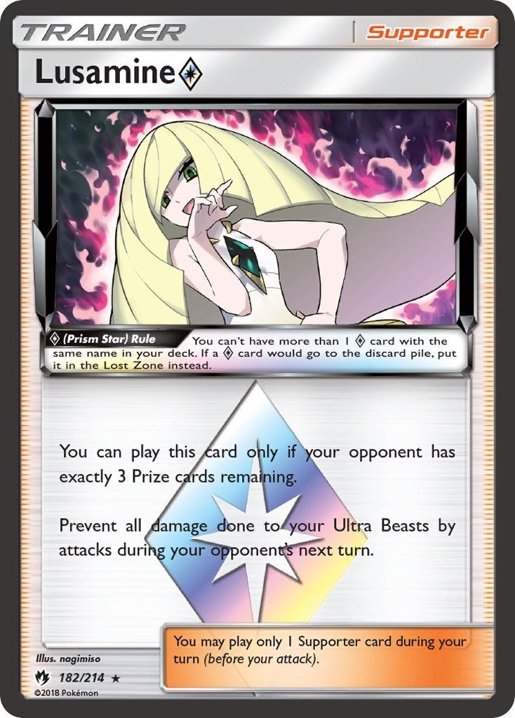 Image for Lusamine Prism Star (182/214) [SM - Lost Thunder] - Pokemon